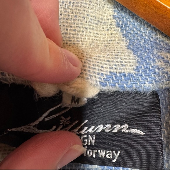 Vintage Lillunn Polar Bear Wool Blanket Coat Made in Norway Size Medium - Picture 5 of 5